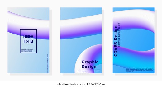 Abstract pattern gradient background templates. Vector modern geometric design with abstract minimal gradient line shapes effect for brochure cover, template presentation or flyer