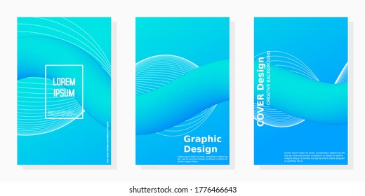 Abstract pattern gradient background templates. Vector modern geometric design with abstract minimal gradient line shapes effect for brochure cover, template presentation or flyer