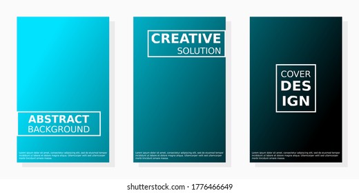 Abstract pattern gradient background templates. Vector modern geometric design with abstract minimal gradient line shapes effect for brochure cover, template presentation or flyer