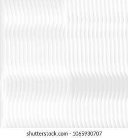 Abstract pattern of gradient black and white stripes, wavy and monochrome design. Vector illustration. Use as background, backdrop, wallpaper, image montage in graphic design, or presentation template