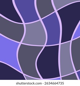 Abstract pattern graphic poster. Funky cross line wavy texture print design, contemporary background minimal bold form geometry shapes colorful ornament.