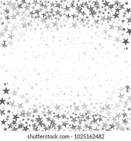 Abstract pattern of Gray-black stars on white background, Vector illustration