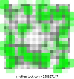 abstract pattern - green, gray and white blur squares