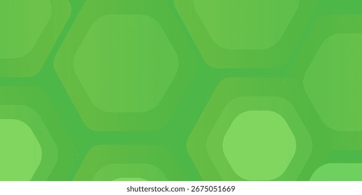 Abstract pattern green hexagon. Modern concept. Aplicable for banner, poster, booklet