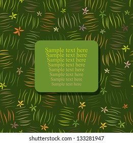 abstract pattern of green lines foliage
