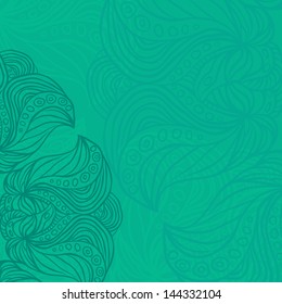 Abstract pattern with green ornament. Pattern can be used as wallpaper, web page background, invitation card design etc