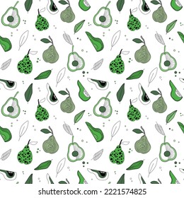 abstract pattern with green pears