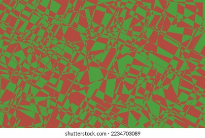 Abstract pattern green red color background vector