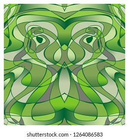 Abstract pattern Green tone movement Theme design as Wild animals in the jungle Vector graphics design