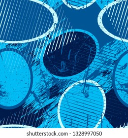 Abstract pattern with grunge effect and different geometric elements. Texture for sportswear, creative, wallpaper.