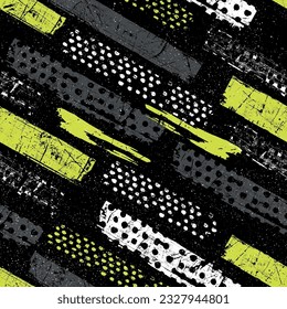 abstract pattern with grunge rectangles. sports print for textiles