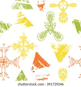 Abstract Pattern with grunge shapes.