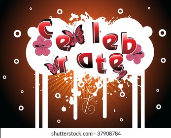 gruñido de patrón abstracto celebrar fondo, ilustración vectorial