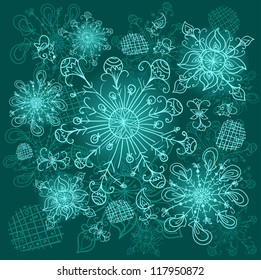 Abstract pattern, Hand drawn background