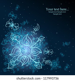 Abstract pattern, Hand drawn background with place for text