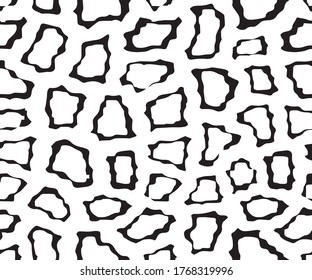 Abstract pattern with hand drawn print