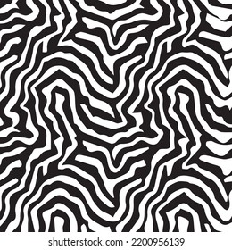 Abstract pattern with hand drawn print