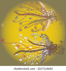 Abstract pattern with handmade doodle for new design work.