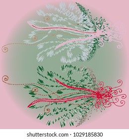 Abstract pattern with handmade doodle for new design work.