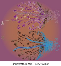 Abstract pattern with handmade doodle for new design work.