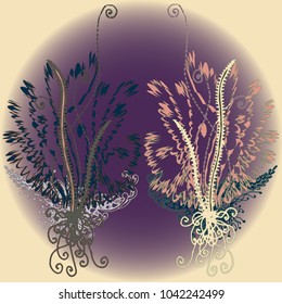 Abstract pattern with handmade doodle for new design work.