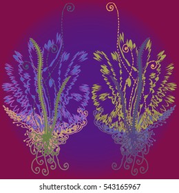 Abstract pattern with handmade doodle for new design work.