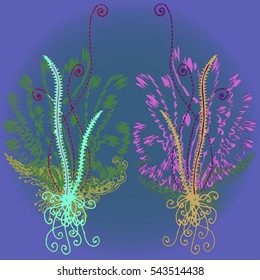 Abstract pattern with handmade doodle for new design work.