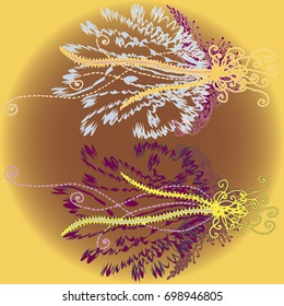 Abstract pattern with handmade doodle for new design work.