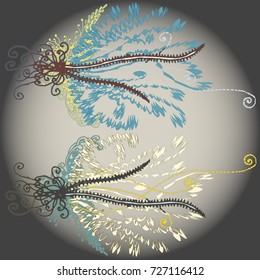 Abstract pattern with handmade doodle for new design work.