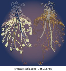 Abstract pattern with handmade doodle for new design work.