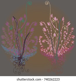 Abstract pattern with handmade doodle for new design work.