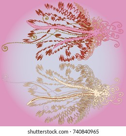 Abstract pattern with handmade doodle for new design work.