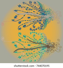 Abstract pattern with handmade doodle for new design work.