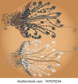 Abstract pattern with handmade doodle for new design work.