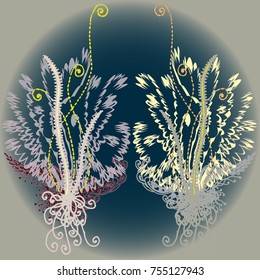 Abstract pattern with handmade doodle for new design work.