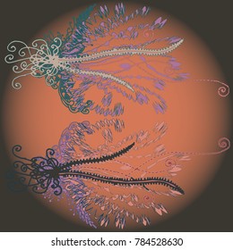 Abstract pattern with handmade doodle for new design work.