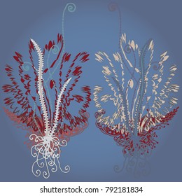 Abstract pattern with handmade doodle for new design work.