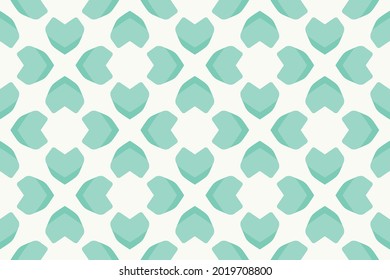 Abstract Pattern heart bright green gradient Vector illustration