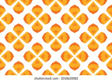 Abstract pattern heart orange gradient vector illustration