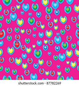 abstract pattern hearts. Illustration
