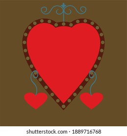 Patrón abstracto con corazones. Plantilla para tarjeta de saludo, banner de invitación y publicidad, folleto. Bonitas tarjetas de San Valentín. Papel de envolver por el momento. Vector