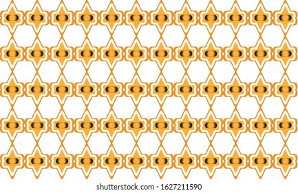 abstract pattern with a hexagon shape. white background. vector illustration