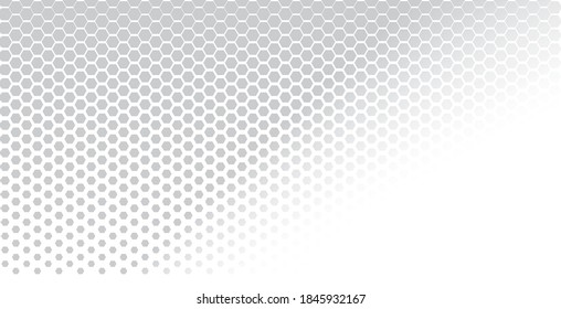 Abstract pattern hexagonal background, simple monochrome layout design