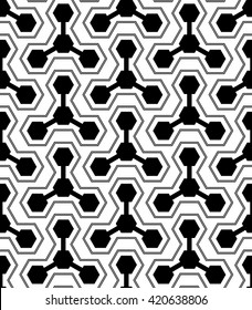 Abstract pattern of hexagons.