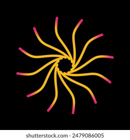 Abstract pattern icon with abstract logo