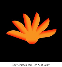 Abstract pattern icon with abstract logo
