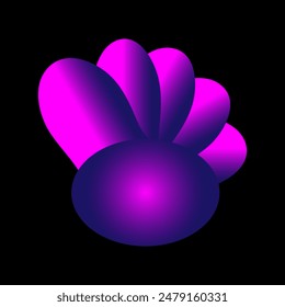 Abstract pattern icon with abstract logo