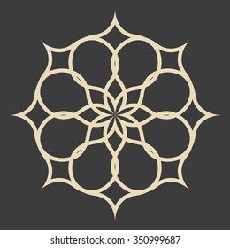Abstract pattern illustration in arabian style