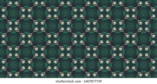 Abstract Pattern Illustration Background Texture In Geometric Ornamental Style.