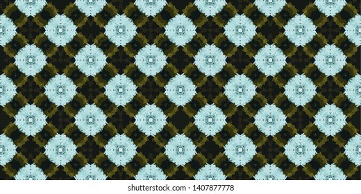 Abstract Pattern Illustration Background Texture In Geometric Ornamental Style.